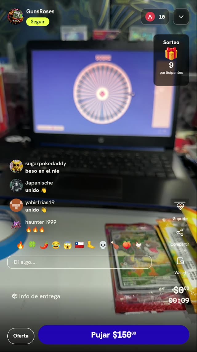 Tiro de Ruleta Pokémon TCG