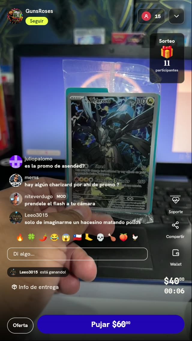 Carta Pokémon N's Zekrom Promo
