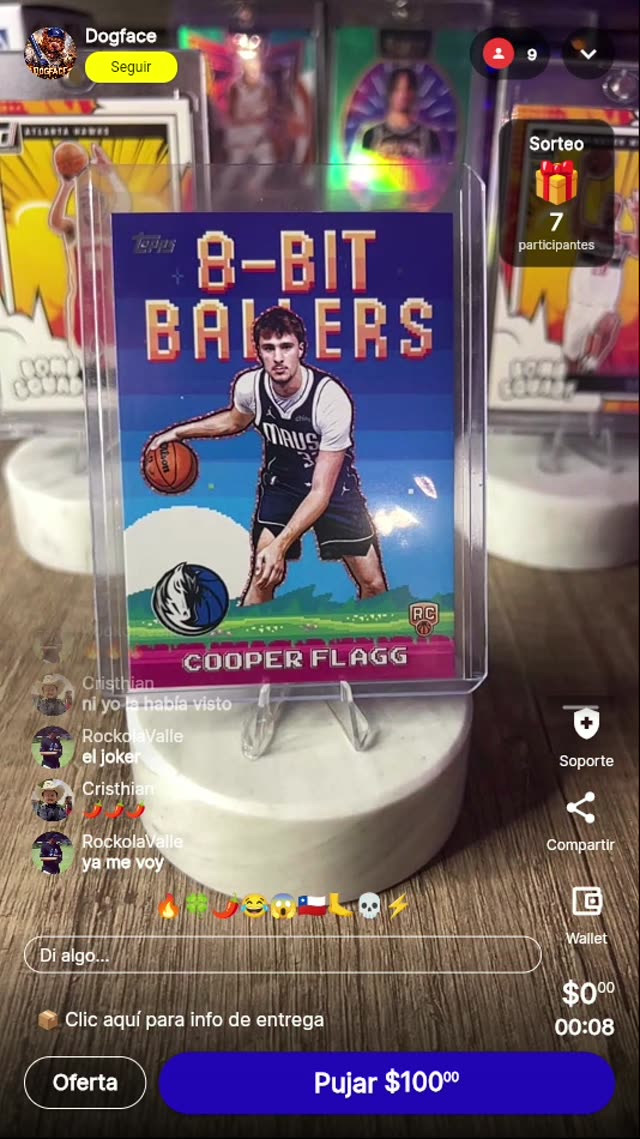 Cooper Flagg Topps 8-Bit Ballers Rookie