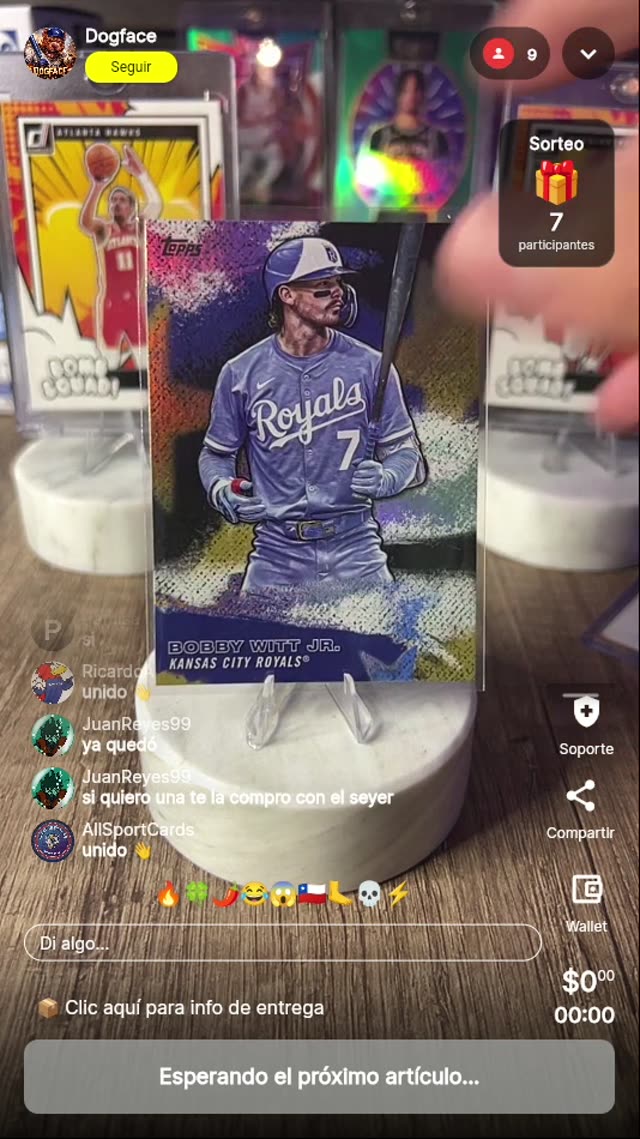 Carta Bobby Witt Jr. Royals