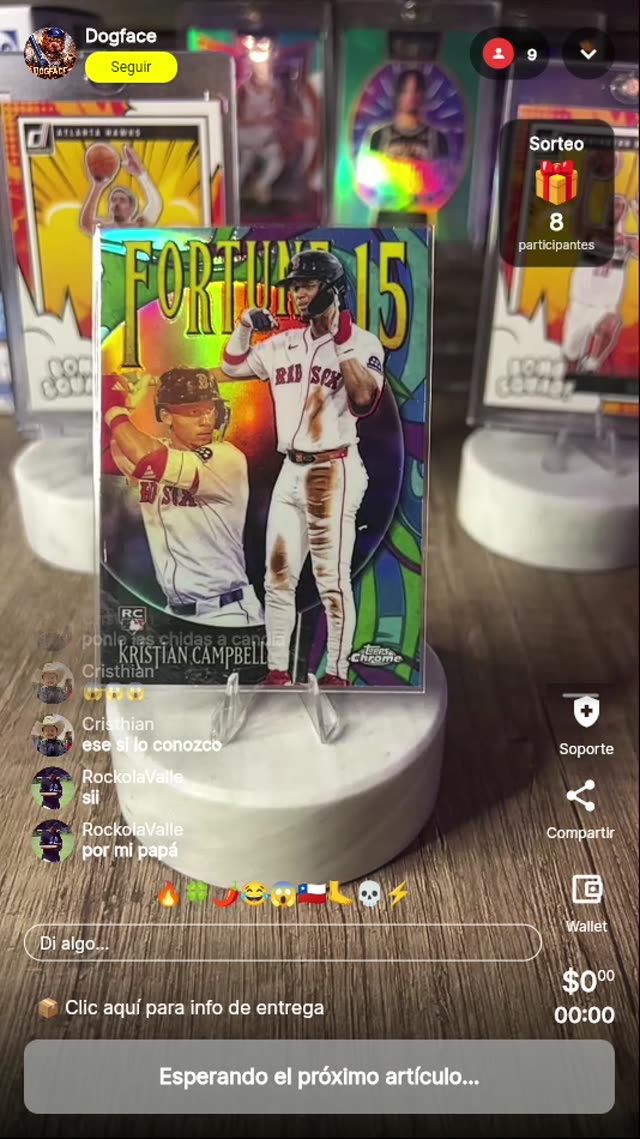Kristian Campbell Topps Chrome Rookie