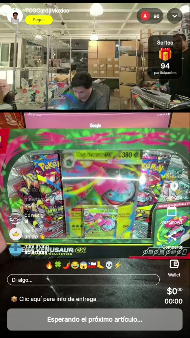 Caja Pokémon Mega Venusaur EX