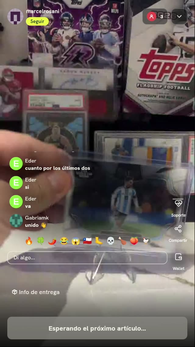 Carta Rookie Gilberto Mora