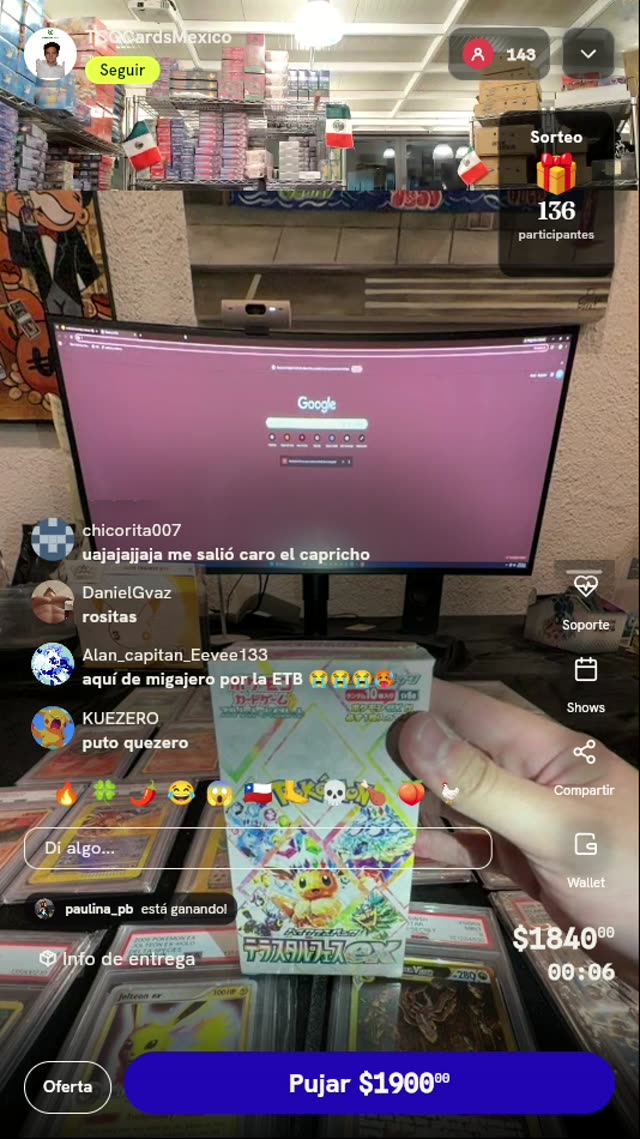 Caja Pokémon Terastal Fest ex