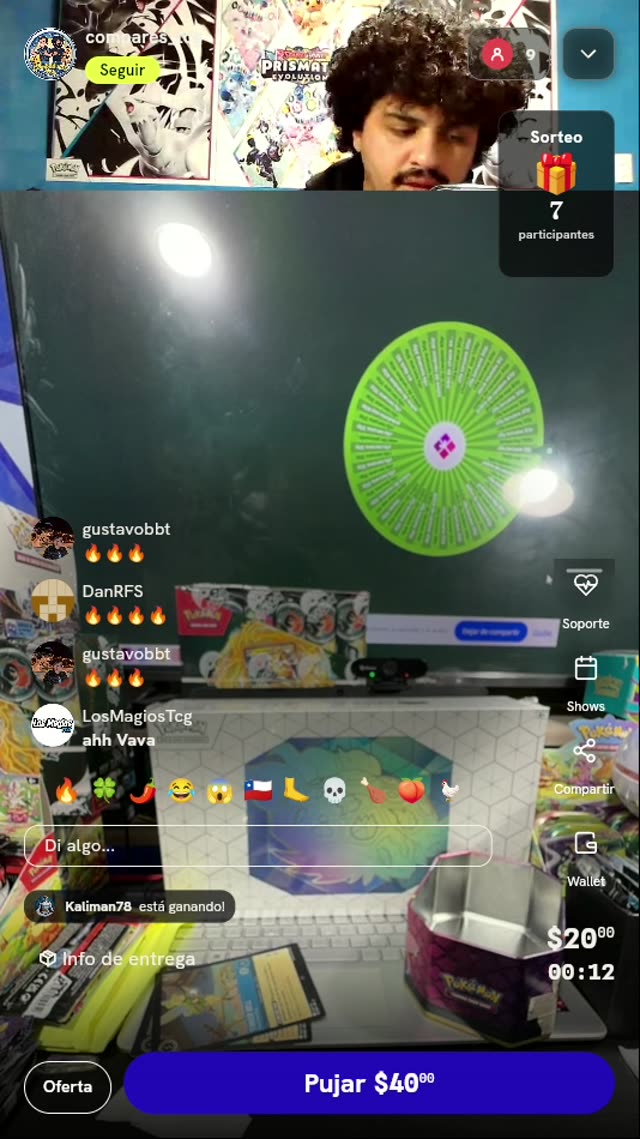 Giro en ruleta Pokémon TCG