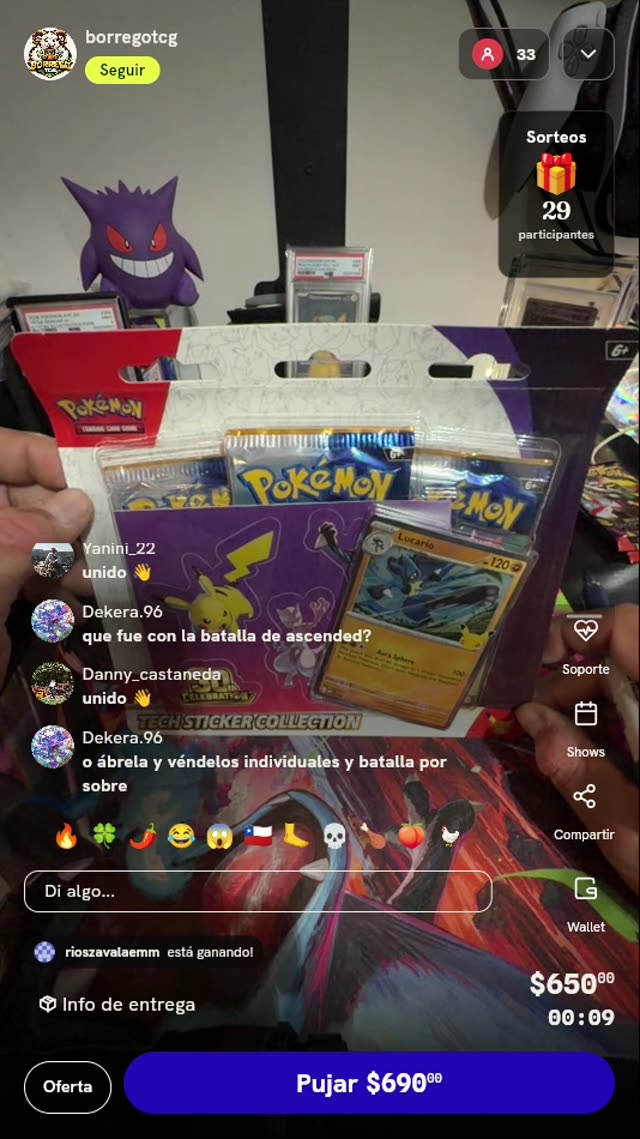 Colección Tech Sticker Lucario Pokémon