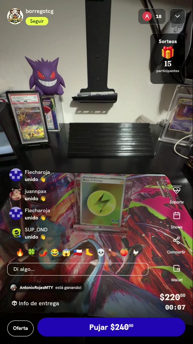 Carta Pokémon Energía Básica Rayo