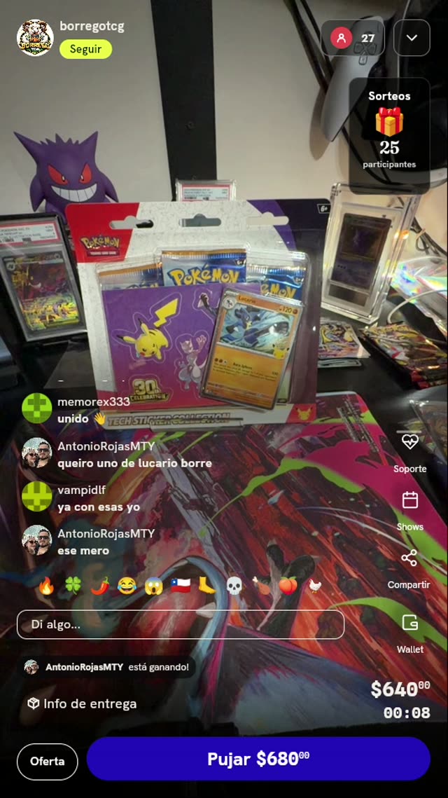 Colección Tech Sticker Lucario Pokémon TCG