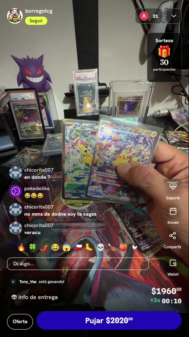 Cartas Pikachu ex Día y Noche