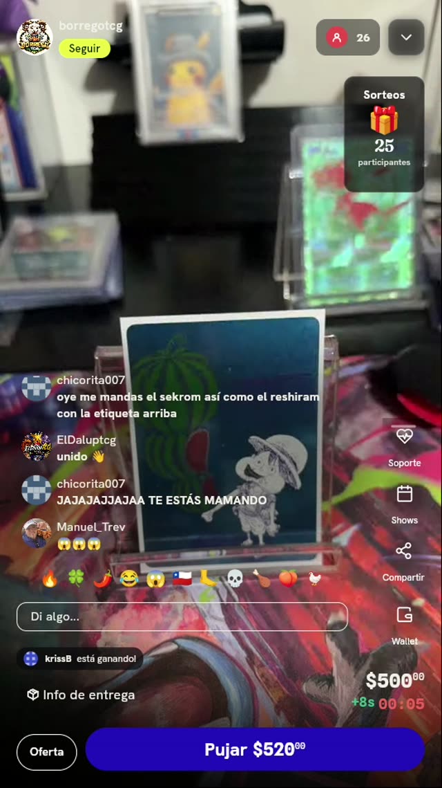 Carta Promo Luffy Sandía NatsuComi