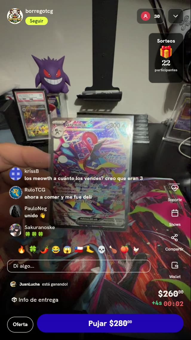 Carta Pokémon Greninja ex SIR #148/128
