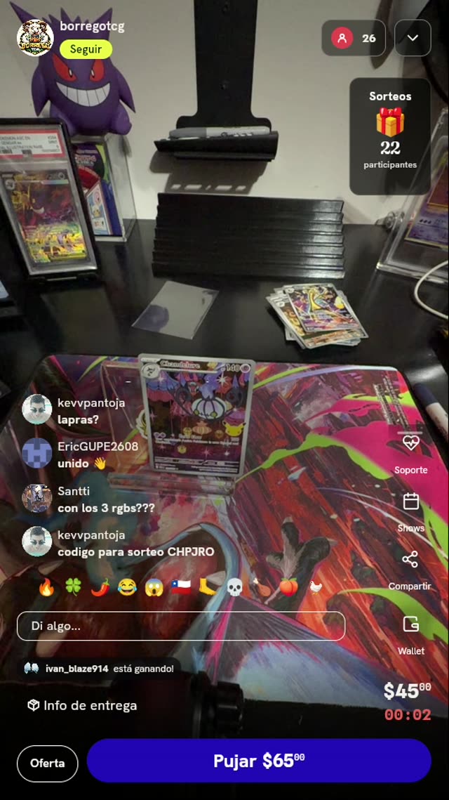 Carta Pokémon Chandelure Aniversario