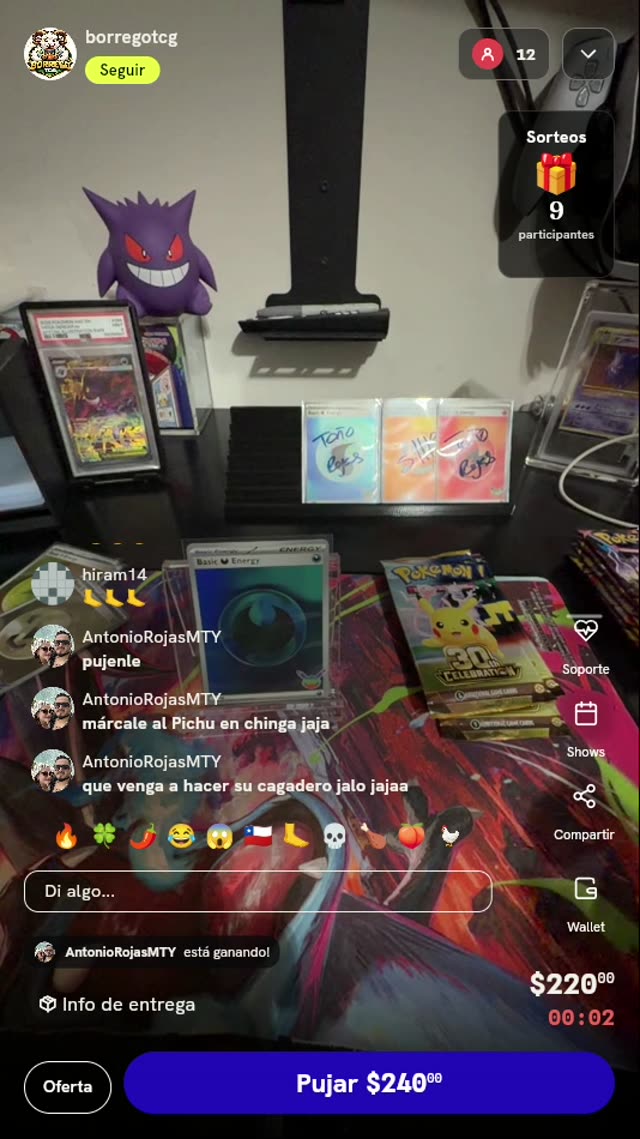 Carta Pokémon Energía Oscura 25 Aniversario