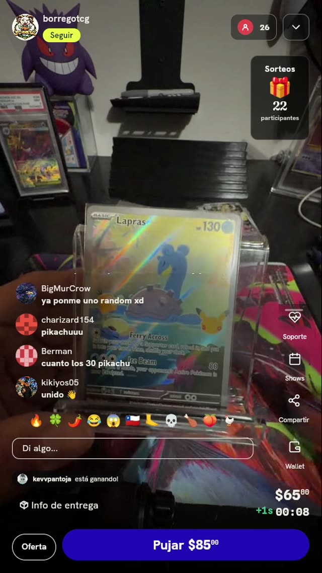 Carta Pokémon Lapras Illustration Rare