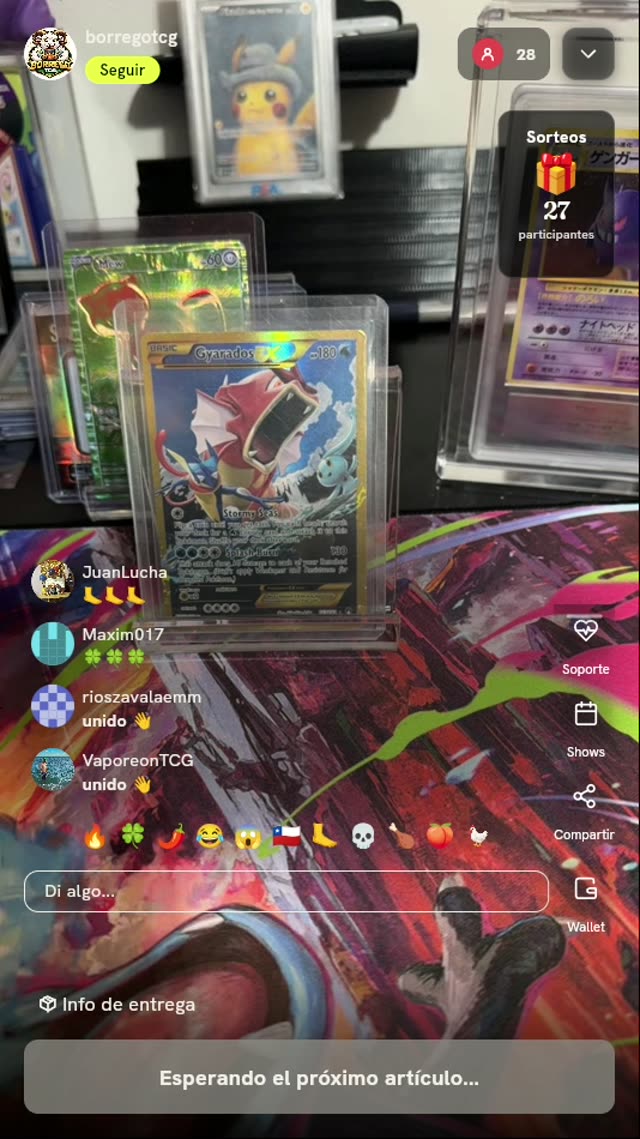 Carta Gyarados EX Secret Rare