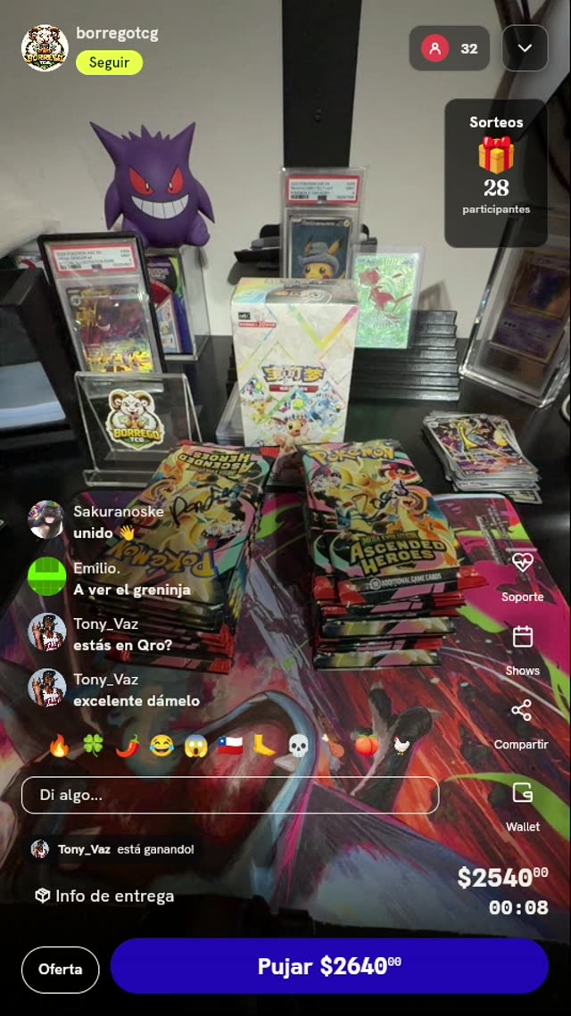Sobres Pokémon Mega Evolution Ascended Heroes