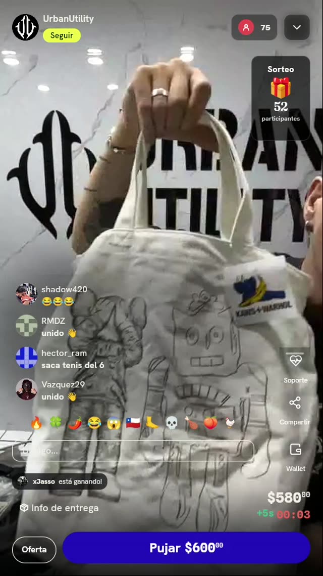 Bolsa Tote Uniqlo x KAWS + Warhol