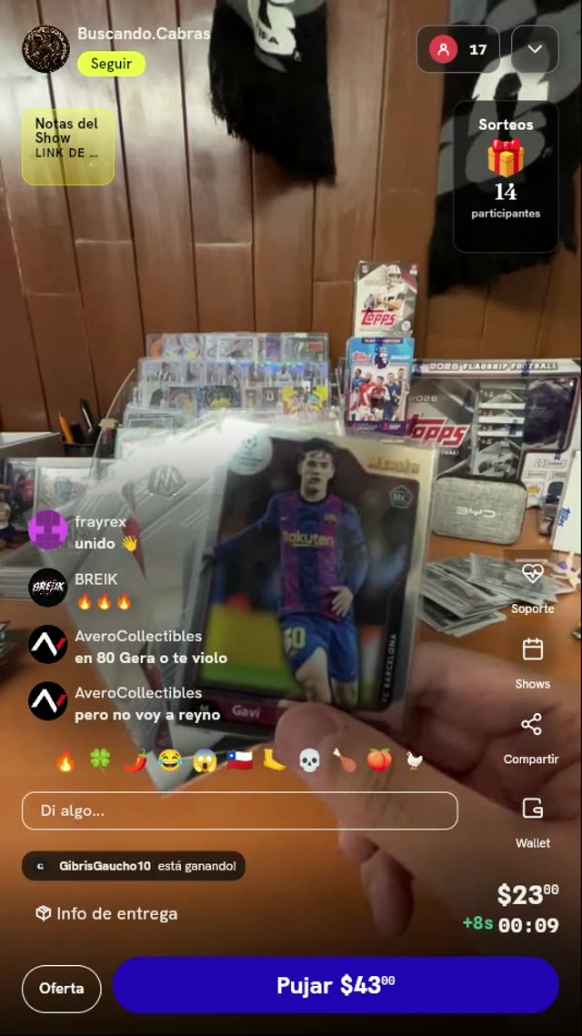 Carta Rookie Gavi FC Barcelona