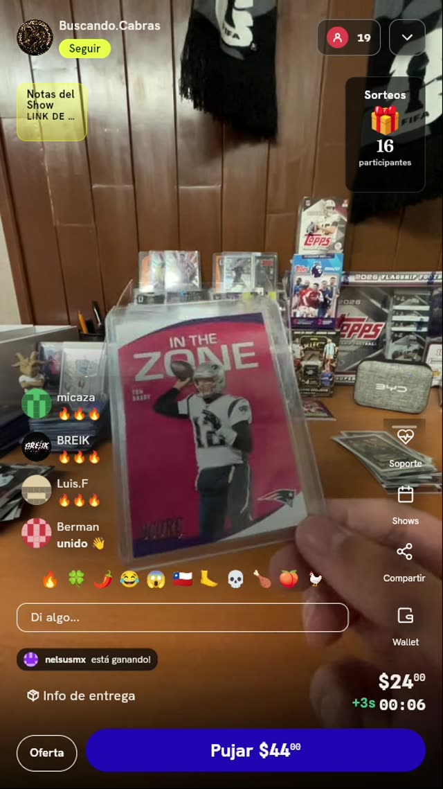 Carta Tom Brady Panini Score 2020