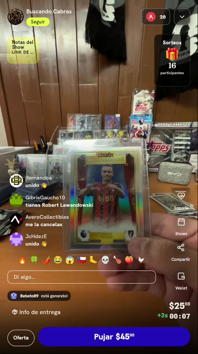 Carta Topps Merlin Junior Kroupi
