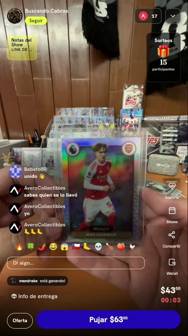 Carta Max Dowman Topps Merlin