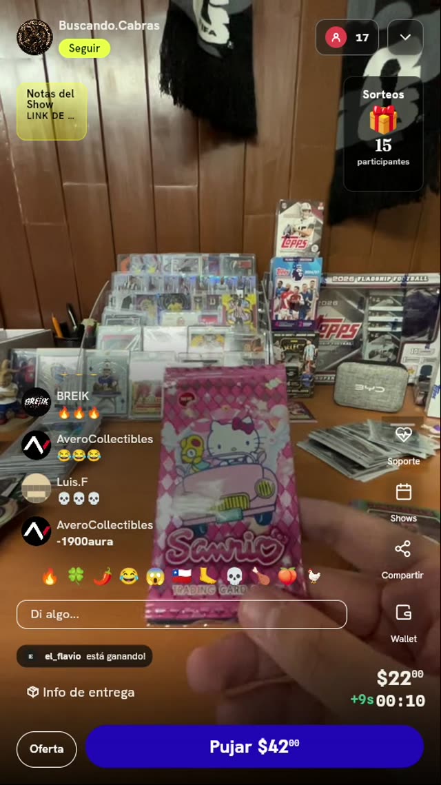 Sobre de Tarjetas Sanrio Hello Kitty