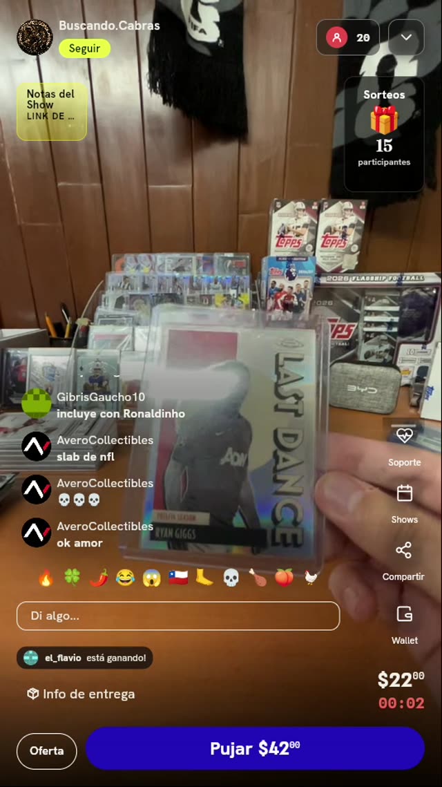 Carta Ryan Giggs Topps Chrome