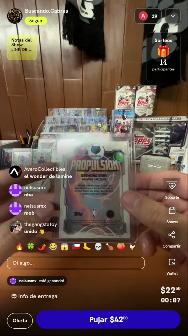Carta Desmond Bane Topps Propulsion