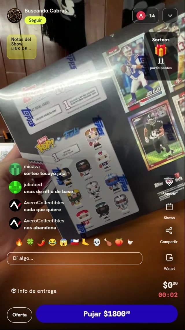 Caja 2026 Topps Football Super Box