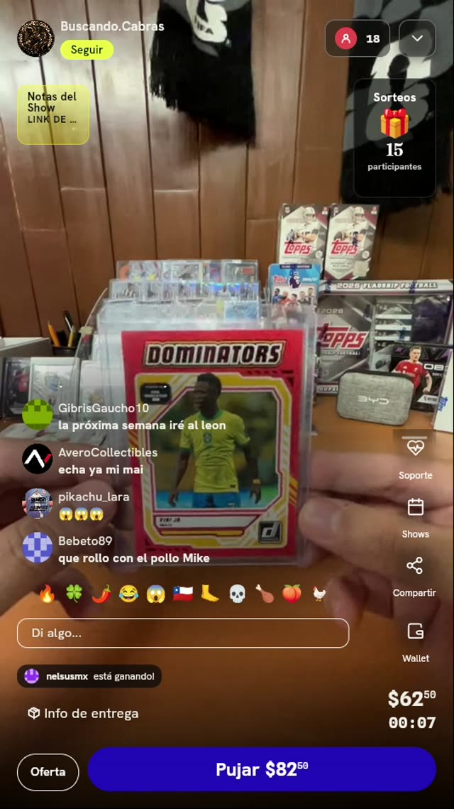Carta Panini Donruss Vini Jr. Dominators Red