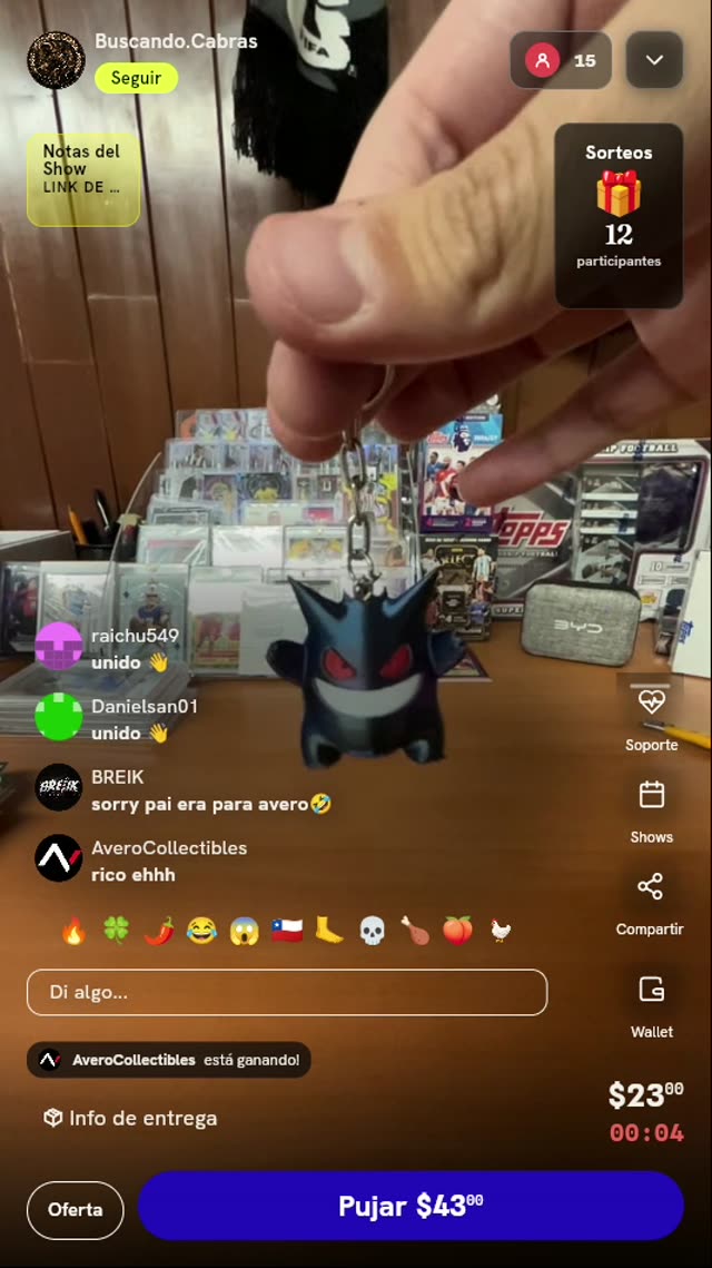 Llavero de Pokémon Gengar