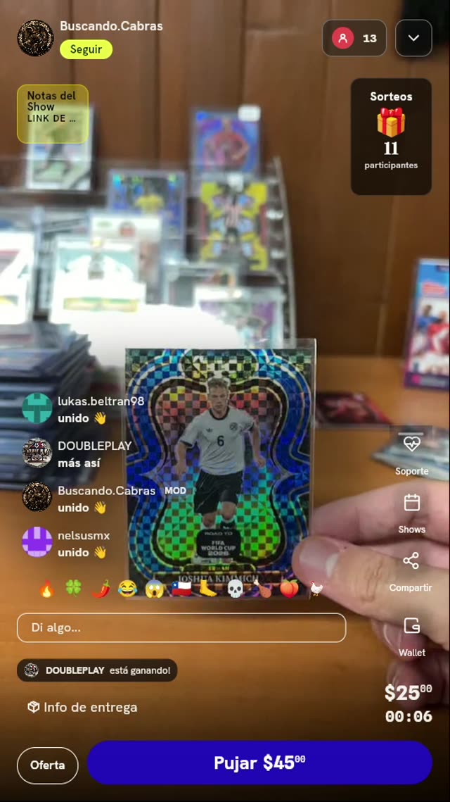 Carta Joshua Kimmich Panini World Cup