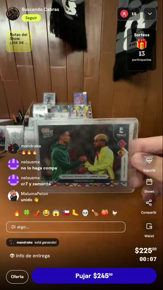 Topps Now Cristiano Ronaldo y Lamine Yamal
