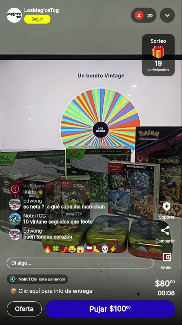 Pokémon Vintage Tin con vueltas