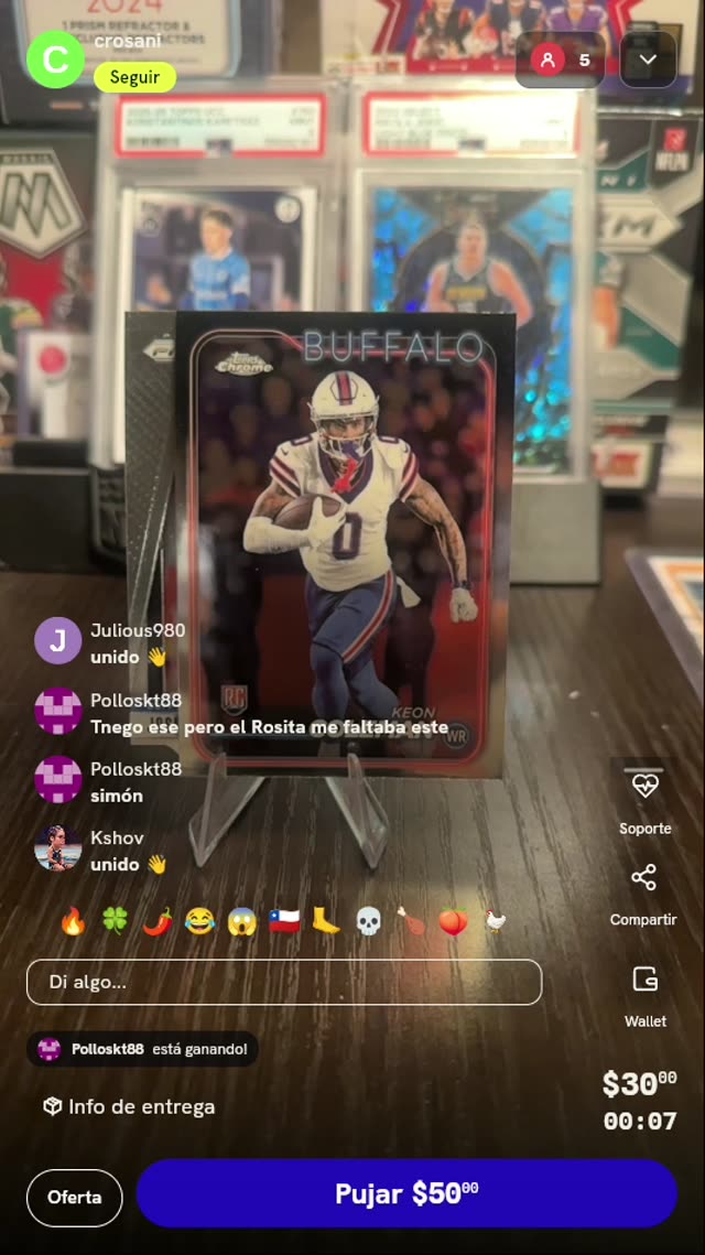 Carta Keon Coleman Topps Chrome 2024