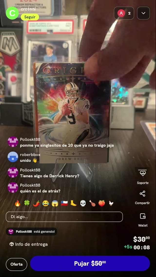 Carta Panini Origins Drew Brees