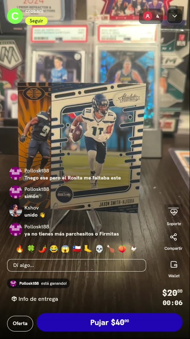 Carta Jaxon Smith-Njigba Panini Absolute