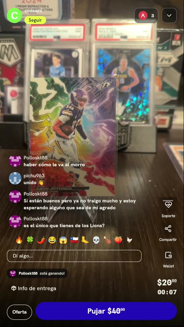 Carta Justin Jefferson Topps Resurgence
