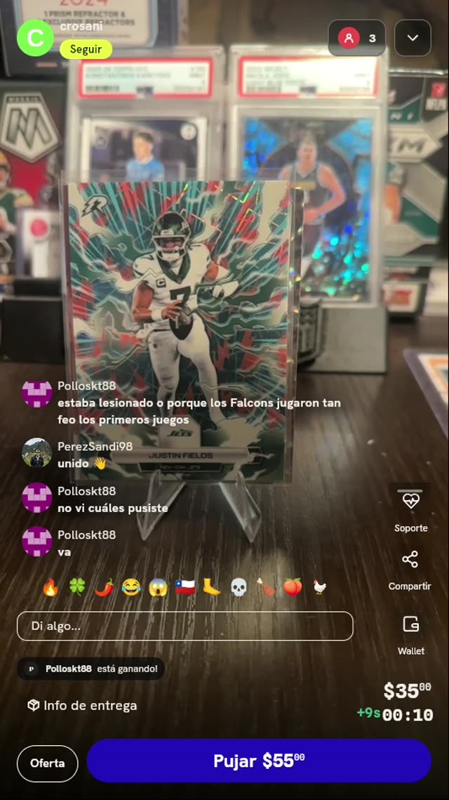 Carta Justin Fields Panini Revolution