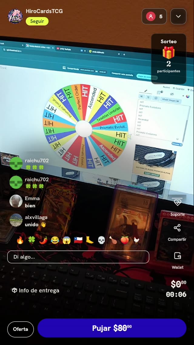Giro de ruleta Pokémon TCG