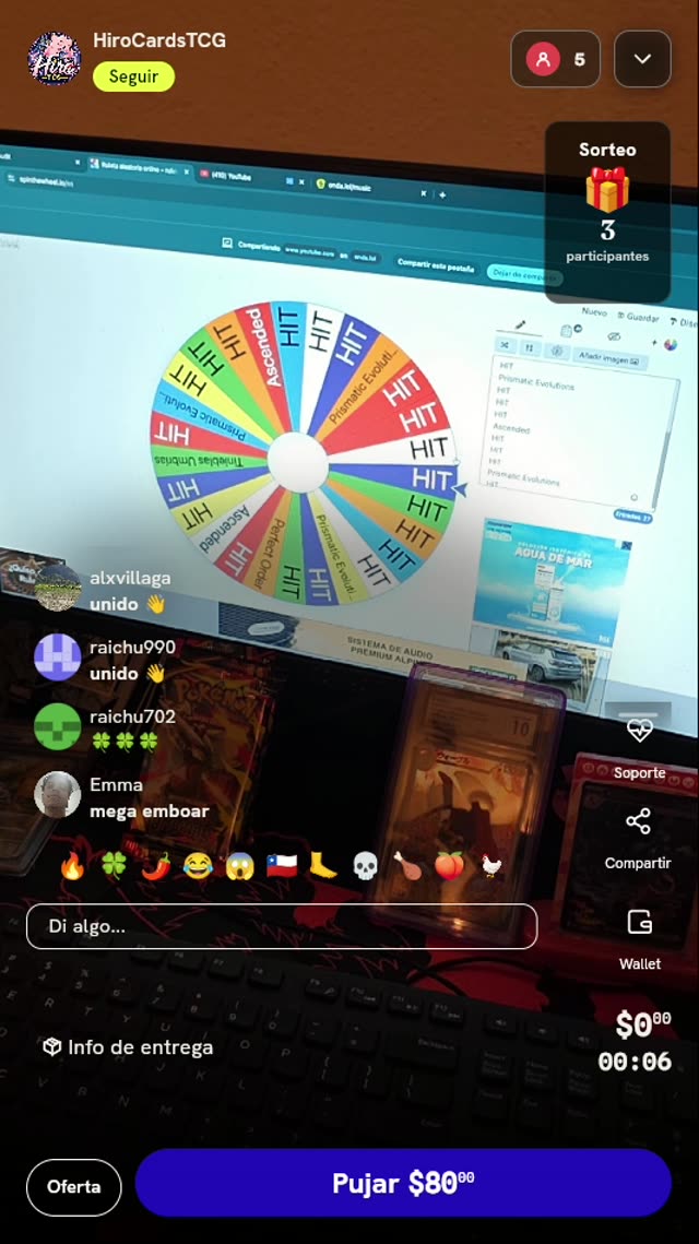 Tiro en Ruleta Misteriosa Pokémon