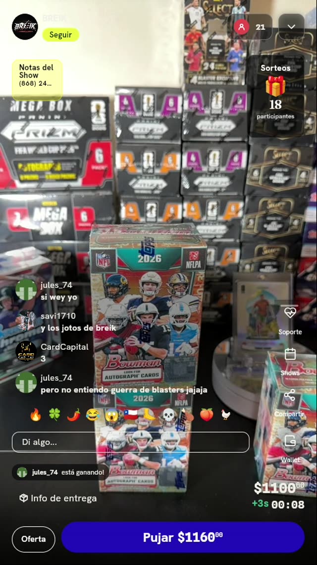 Caja Blaster 2024 Bowman Football