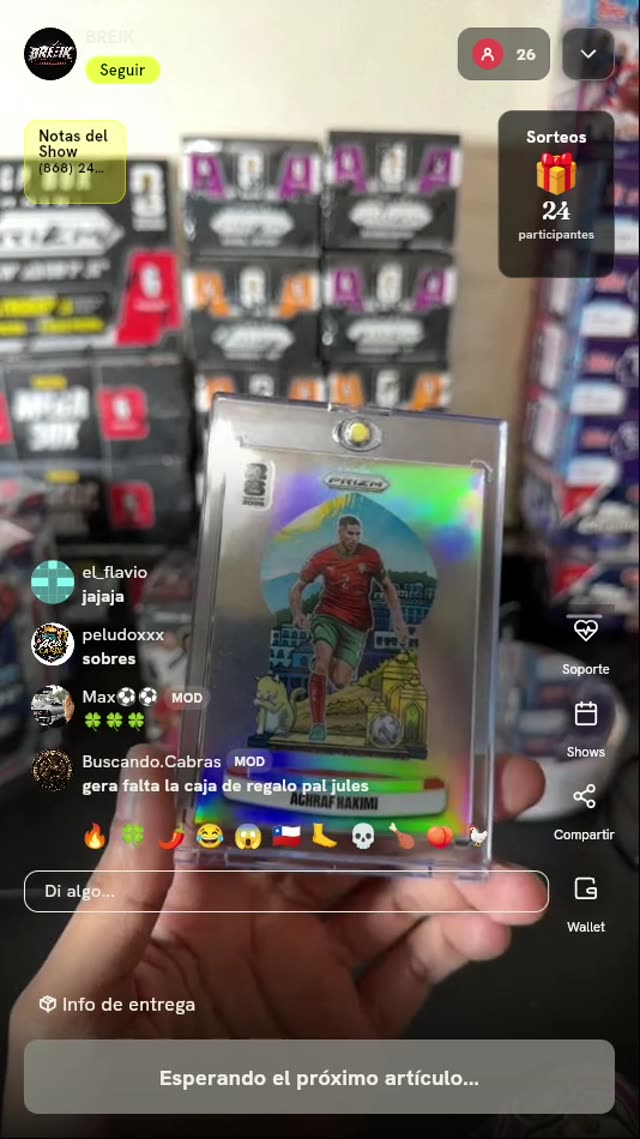 Carta Achraf Hakimi National Landmarks Prizm