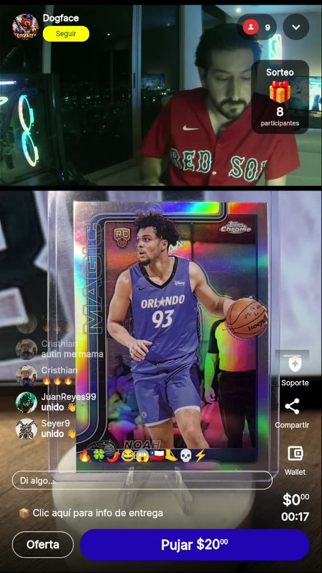 Noah RC Refractor Topps Chrome