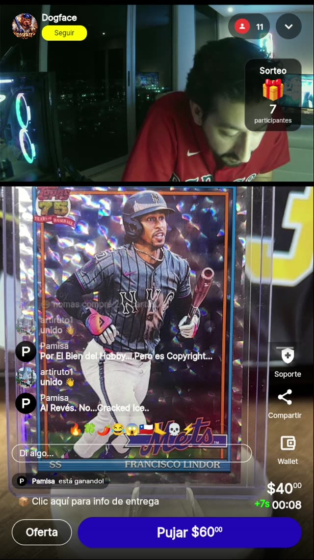 Francisco Lindor Cracked Ice Card