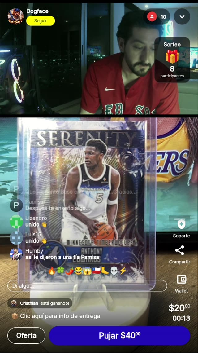 Anthony Edwards Serenity Topps Chrome