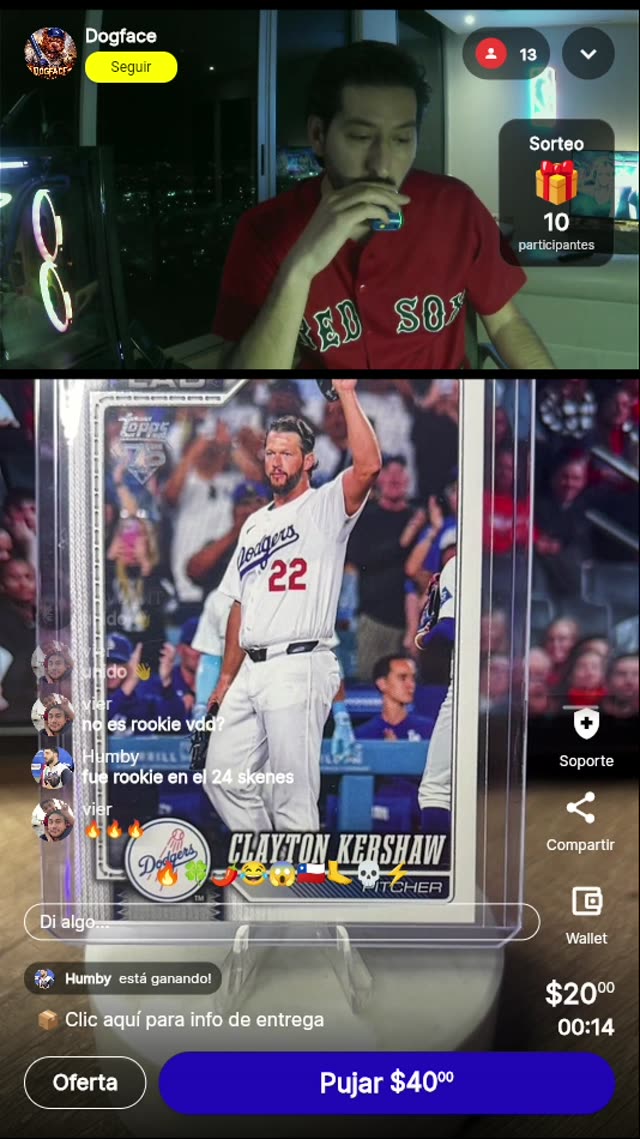 Clayton Kershaw Topps Base Card