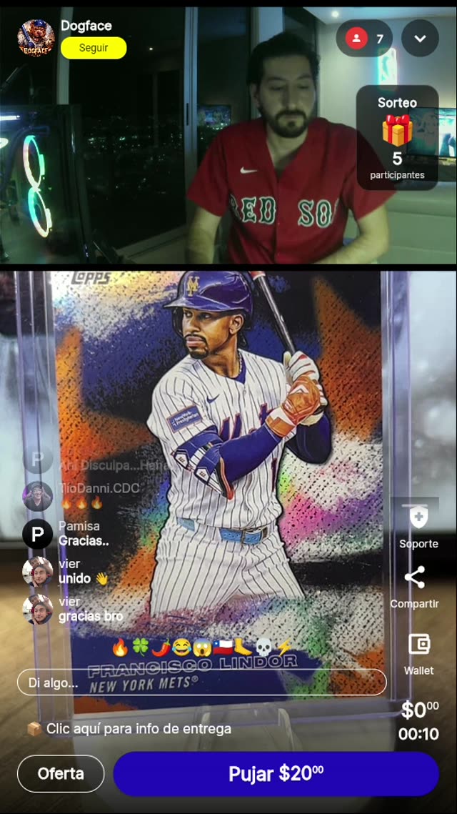 Francisco Lindor Topps Card Mets