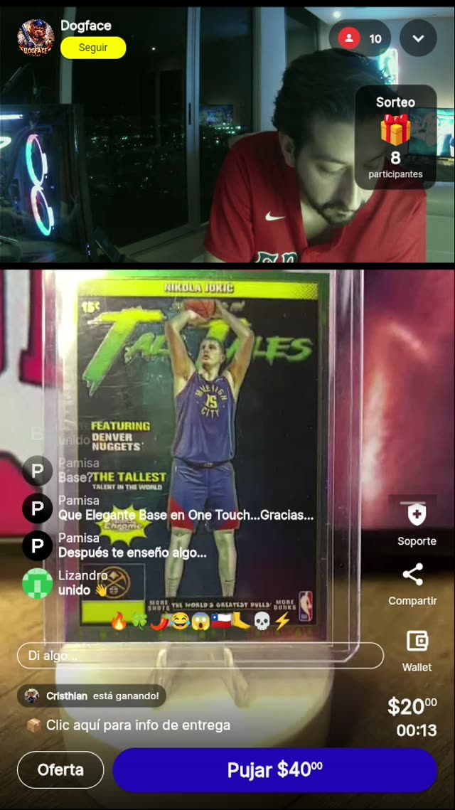 Carta Nikola Jokic Denver Nuggets