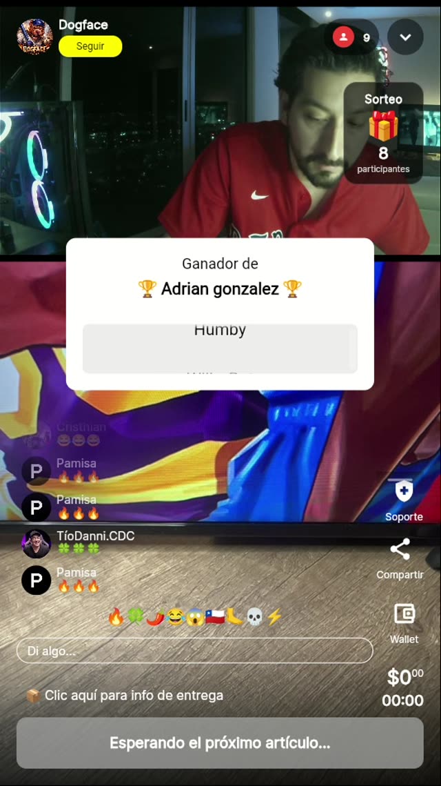 Giveaway Carta Adrian Gonzalez